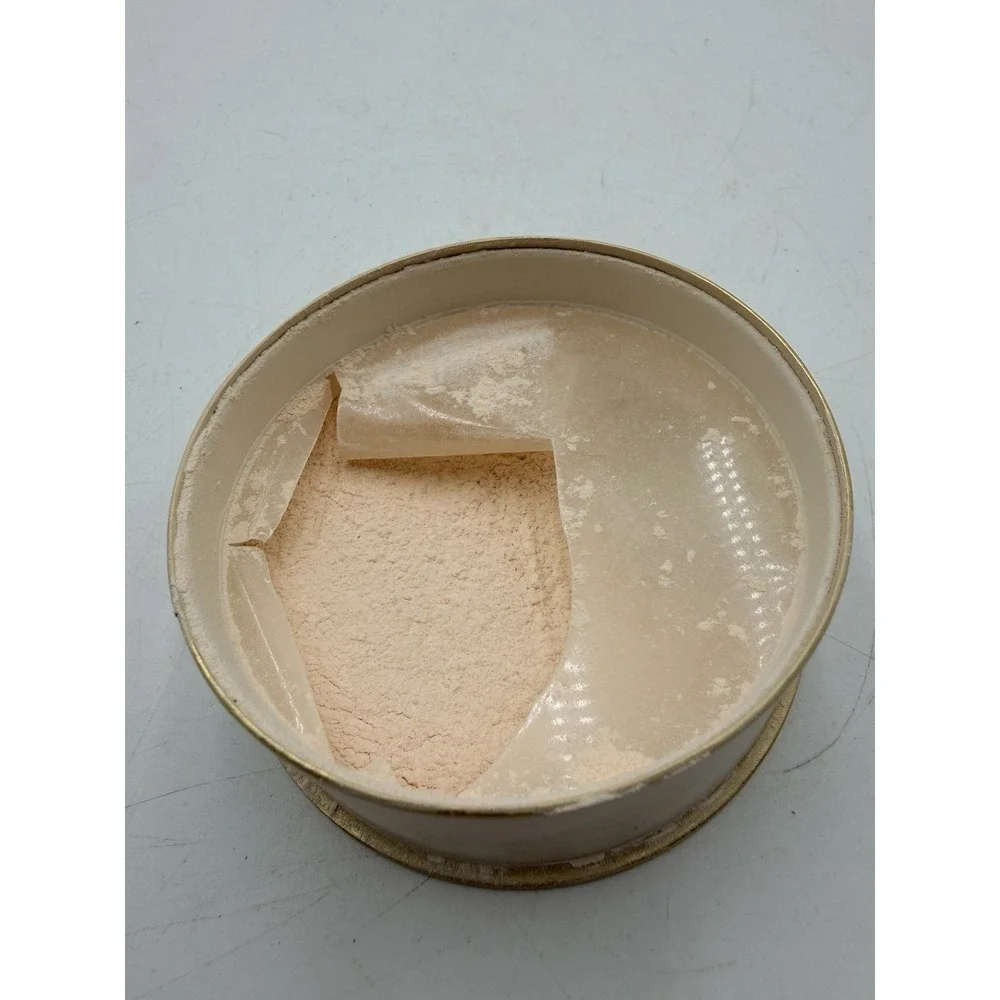 Vintage COTY AIRSPUN Face Powder 2.3 Oz. Round Box Dresser Decor Partial Full